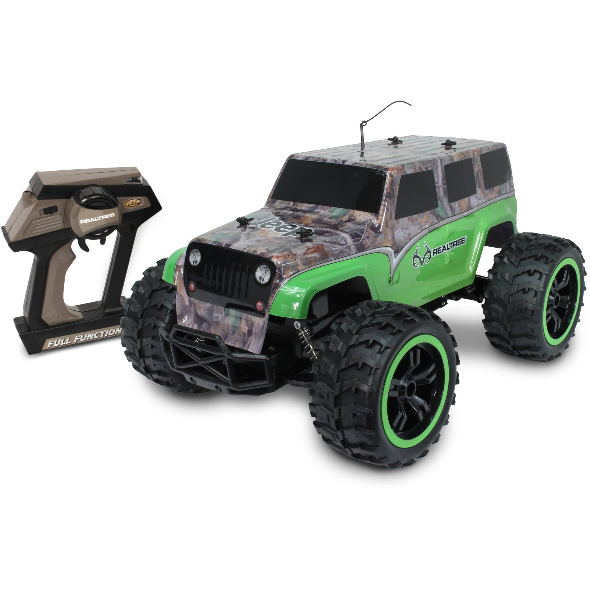 NKOK ReadytoRun R/C Realtree Jeep Wrangler Unlimited, Green Camo, 110 Scale