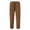 Brown, variant on ZRBYWB Men's Pants New Men's Corduroy Loose Solid Casual Elastic Waistband Straight Cropped Trousers