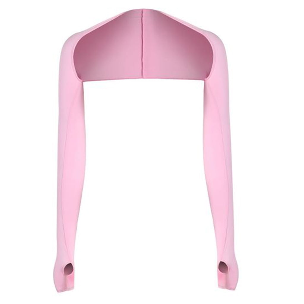 Women Bolero Shrug AntiUV Cooling Shawl Arm Sleeve with Thumb Hole Arm