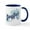 White/Navy Inside, variant on CafePress - Joyful Snowflakes Mug - 11 oz Ceramic Mug - Novelty Coffee Tea Cup