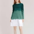 thumbnail image 2 of hotojiny Women’s Long Sleeve Dress Casual Spring Fashion Loose T Shirt Dress Lounge Soft Crewneck Comfy Dress, 2 of 5