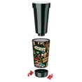 thumbnail image 2 of Mugzie 16-Ounce Tumbler Drink Cup with Removable Insulated Wetsuit Cover - Game Room, 2 of 4
