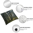 thumbnail image 4 of Acheng Nature Misty Throw Pillow Case Cushion Cover Home Office Decorative for Sofa Living Room Square,Suitable for All Season Pillow Case for Room Bedroom Sofa Chair,2 Pcs White, 4 of 6