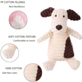 thumbnail image 3 of Durable juguete de peluche para perros con chirrido y papel crepé para sonar bolsa de juguete de peluche para cachorros, medianos y grandes Adepaton CPB-US-ZMR48-4, 3 of 5