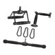 thumbnail image 4 of Barra recta con asa para dominadas, barra de entrenamiento de fuerza, color negro, accesorios para remo. Estilo A, 4 of 9
