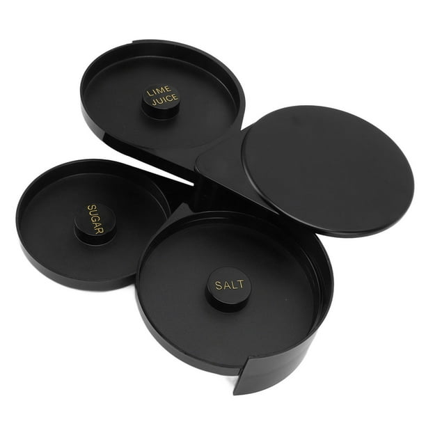 Bar Glass Rimmer, Food Grade 3 Tier Sugar Salt Rimmers Bartender Tool