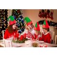thumbnail image 4 of Paquete de 3 sombreros de fieltro de elfo navideño con forma de barco lunar: cascabeles, adornos para disfraces, regalos y accesorios para fiestas navideñas, 4 of 5