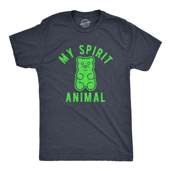 Womens Gummy Bear My Spirit Animal T Shirt Funny Candy Lover Graphic Novelty Tee Womens Graphic Tees