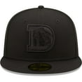 thumbnail image 2 of Men's New Era Denver Broncos Black on Black Alternate Logo 59FIFTY Fitted Hat, 2 of 5