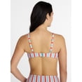 thumbnail image 3 of Time and Tru Women's and Women's Plus Knot Front Bralette Bikini Top, Sizes XS-3X, 3 of 5