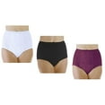 thumbnail image 2 of 3-Pack Women's Maximum Absorbency Reusable Bladder Control Panties White, Black, Plum 7X (Fits Hip: 59-61), 2 of 12
