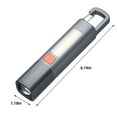 thumbnail image 3 of Elainilye Flashlight, Multifunctional COB Floodlight Side Beam, Portable Zoomable Bright Illumination, Outdoor Camping Hiking Emergency Family Tool, Gray, 3 of 5