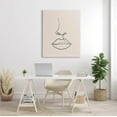 thumbnail image 2 of Stupell Industries Minimal Female Face Line Doodle Graphic Art Gallery Wrapped Canvas Print Wall Art, Design by JJ Design House LLC, 2 of 7