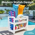 thumbnail image 2 of Coast Modern Pool Organizer for Floats and Toys - Large Waterproof Storage Rack for Outdoor Pool Area, 2 of 6