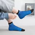 thumbnail image 2 of Naloa Blue Christmas With Snowflakes Ankle Socks for Women Non Slip Socks No Show Socks Classic Low Cut Casual Socks Casual Socks, 2 of 7