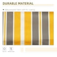 thumbnail image 4 of Homiyad 12' x 10' Manual Retractable Awning Outdoor Sunshade Shelter for Patio, Balcony, Yard, with Adjustable & Versatile Design, Yellow and Grey, 4 of 8