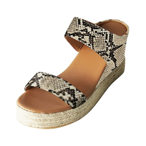 Women's Dressy Casual Wedges Sandals Heeled Shoes - Ladies Platform Open Toe Summer Dress Sandals