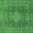 thumbnail image 1 of Ahgly Company Indoor Square Abstract Emerald Green Modern Area Rugs, 8' Square, 1 of 4