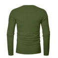 thumbnail image 4 of AherBiu Sweatshirts for Men Crewneck Button Lightweight Pullover Casual Loose Fall Winter Solid Color Long Sleeve T Shirt, 4 of 6
