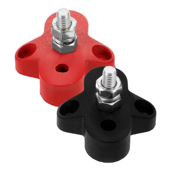 Bus Modification 2 Pcs Distribution Block Car Accessories Bar Battery Terminals Plastic