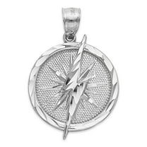 925 Sterling Silver Lightning Bolt Medal, Bolt Pendant for Pendant - Symbolic Jewelry Gifts for Men