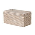 thumbnail image 1 of Kouboo La Jolla Rectangular Rattan Box White-Wash Toilet Roll Storage Basket (1030101), 1 of 5