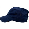 thumbnail image 2 of Timberland Men's Military Cadet Strapback Hat Cap in Indigo Blue, 2 of 7