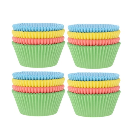 

HOMEMAXS 200pcs Disposable Cupcake Wrappers Muffin Paper Cups Lightweight Cupcake Cups Baking Supplies for Cakes Desserts Candies Colorful