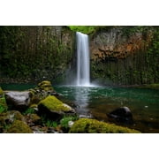 GreenDecor 7x5ft Waterfall Backdrop Cascade Photo Shoot Background Mountain Stream Stones Nature Scenic Falls Photography Studio Props Adult Boy Girl Artistic Portrait Outdoor Trip Video Drop