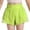Green, variant on Kids Girls Solid Color Athletic Shorts Above Knee Mini Length Loose Fit Breathable Fabric Elastic Waistband Bottoms for Yoga and Sports Blue 6 Years-7 Years
