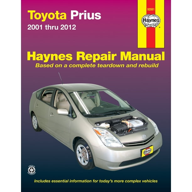 Toyota Prius (0112) Haynes Repair Manual (Does not include information