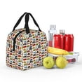 thumbnail image 4 of Yiaed Transport Print Insulated Lunch Bag Reusable Cute Tote Lunch Box, Leakproof Cooler Lunch Bags for Work Office Travel School Picnic, 4 of 5