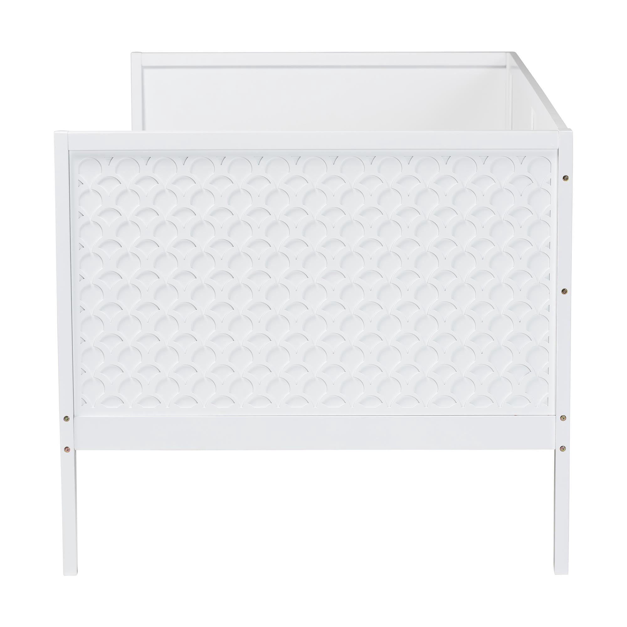 Baxton Studio Lara Modern Daybed, Twin, White