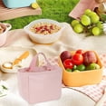 thumbnail image 5 of Dmlowu Lunch Box for Women 7x9" Durability Lunch Bag Portable Transparent Insulated Cooler Lunch Tote Bag for Home Office School Supplies, 5 of 9