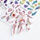thumbnail image 3 of 6 pegatinas de mariposas de mármol para uñas, calcomanías autoadhesivas 3D de rayas de acuarela para manicura., 3 of 5