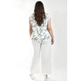 thumbnail image 4 of Blusa manga caída Roman Fashion Talla Extra 36 Blanco flor, 4 of 5