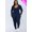 NAVY, variant on Plus Size Long Sleeve Scoop Neck Bodycon Jumpsuit