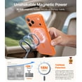 thumbnail image 4 of TORRAS Guardian Mag for iPhone 17 Pro Max Case, Stronger Magnetic & Shockproof,Fit for MagSafe, Military Grade Drop Protection, Camera Control, DIY Button,6.9″,Cosmic Orange, 4 of 9