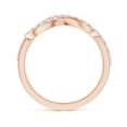 thumbnail image 2 of ANGARA IGI Certified Lab Grown 1.08 Ct Diamond Infinity Knot Ring for Women in 14K Rose Gold (Size-1.6mm| Color-F-G| Clarity-VS) | April Birthstone, Anniversary, Jewelry Gift for Women | Diamond Ring, 2 of 7