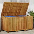 thumbnail image 5 of vidaXL Outdoor Waterproof Wooden Deck Box, Brown, 5 of 29