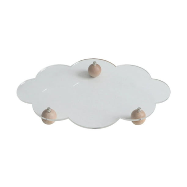 Bandeja de almacenamiento para cupcakes, bandeja multiusos transparente para servir, bandeja para bandejas Tipo B