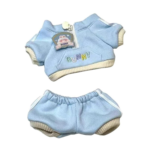 Esquirla Ensemble de 2 Pcs pour Poupées Tenues Décontractées pour Garçons de 8 Pouces Bleu