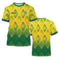 thumbnail image 6 of 2026 Soccer Cup Dynamic Jersey for Men, Short Sleeve Crew Neck Athletic Tee with National Team Pattern & Ball Graphic for Match Day & Training Green 18, 6 of 7