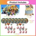 thumbnail image 5 of Digimon Monster Birthday Supplies Plates Decorations Decor Backdrop Banner Cake Topper Fans, 5 of 6