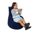 thumbnail image 2 of Factory Direct Partners Kids Trendy Bean Bag Chair, Navy, 2 of 5