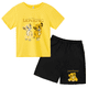 thumbnail image 3 of Conjunto de 2 piezas de camiseta y pantalones cortos con estampado de El Rey León Simba para niños y adolescentes, ropa informal de manga corta, traje de moda, 3 of 5