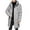 Gray, variant on Brondbend Coats for Men Men's Jackets Hooded Long Sleeved Zipper Pocket Outerwear Solid Color Comfortable Jacket Loose Fit Vacation Tops Black