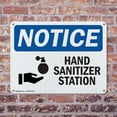 thumbnail image 4 of (2 Pack) Hand Sanitizer Station OSHA Notice Sign 10 Inch X 7 Inch Plastic Sign, Weather Resistant, UV Protected for Workplace, Business, and Construction Site, Made in the USA, 4 of 8