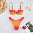 thumbnail image 1 of Traje de baño bikini con tirantes finos, traje de baño bikini para mujer Traje de baño bikini con tirantes finos degradados Traje de baño bikini para mujer Fiabilidad excepcional, 1 of 8