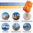 thumbnail image 2 of Safety Lifting Net Straps, Flat Nylon Sling Hoisting Net, 6.6' x 6.6'ft Cargo Lifting Nets, Lifting nets and Unloading Heavy Objects(Load:7800lbs) Sling Hoisting Net, 2 of 6